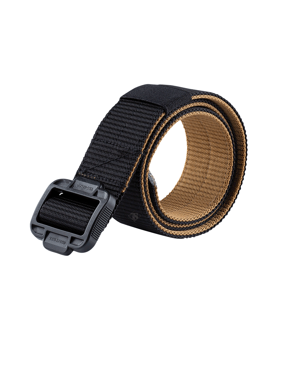 Large Tru-Spec 4088005 Men's Black Nylon Velocity Belt Black Buckle 