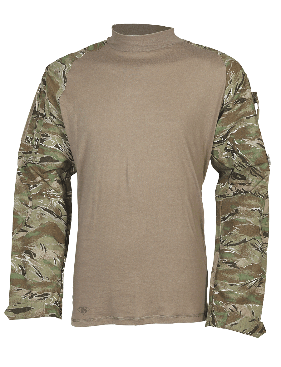 Tru-Spec TRU Combat Shirt 65/35 P/C RS WOODLAND DIGITAL/OLIVE DRAB 