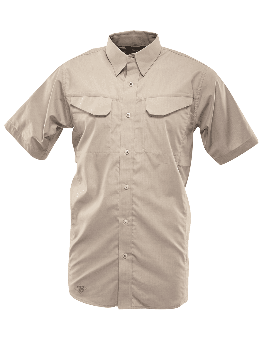 Short Sleeve Navy Blue Tru-Spec 1047 Ultralight Tactical Uniform Shirt 
