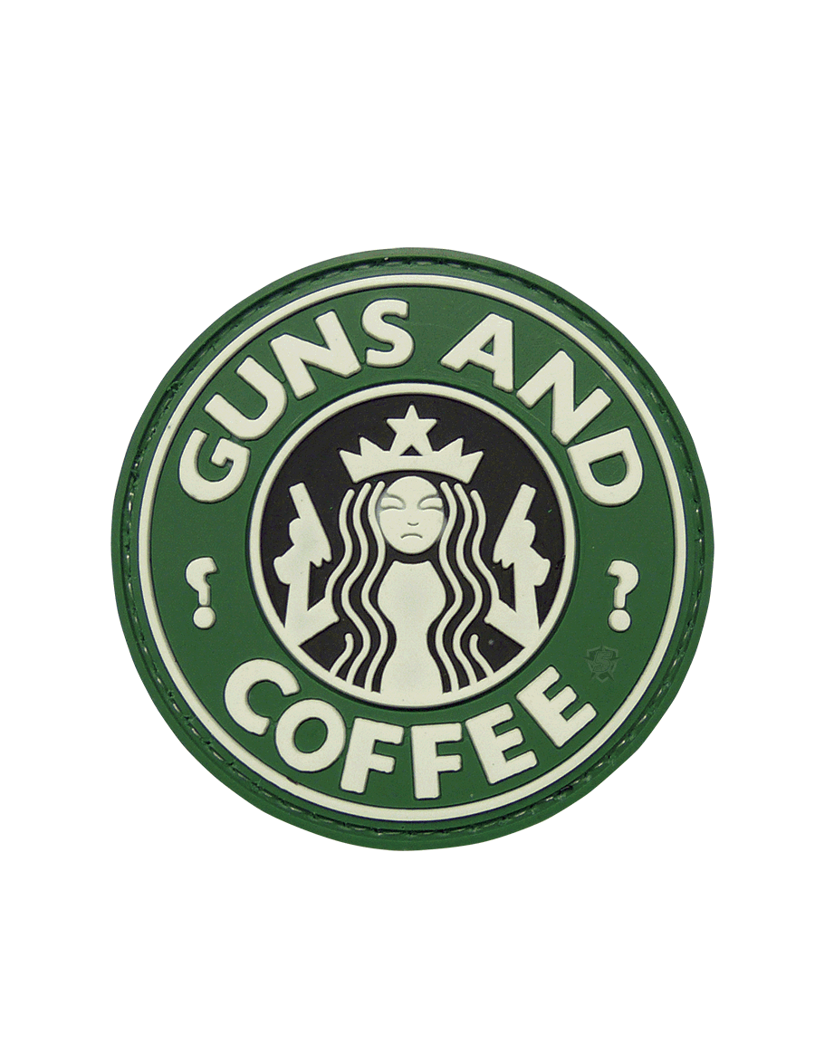 GUNS AND COFFEE MORALE PATCH